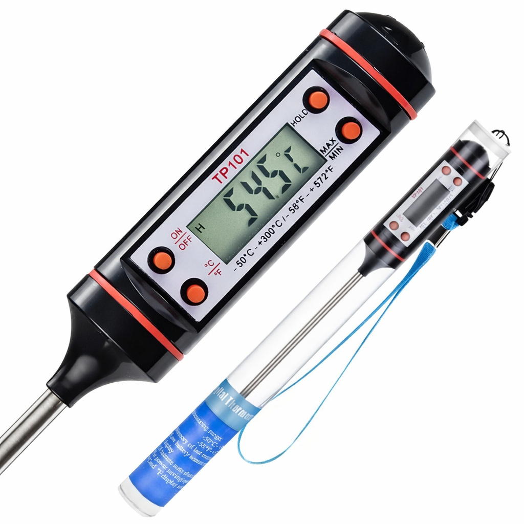 Termômetro Digital Culinário Espeto TP101 Profissional Cozinha Churrasco Doce Confeitaria em Oferta na Shopee