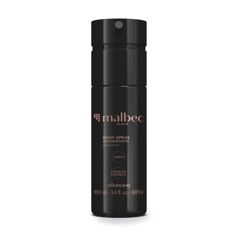 Desodorante Body Spray Malbec Black 100ml O Boticário