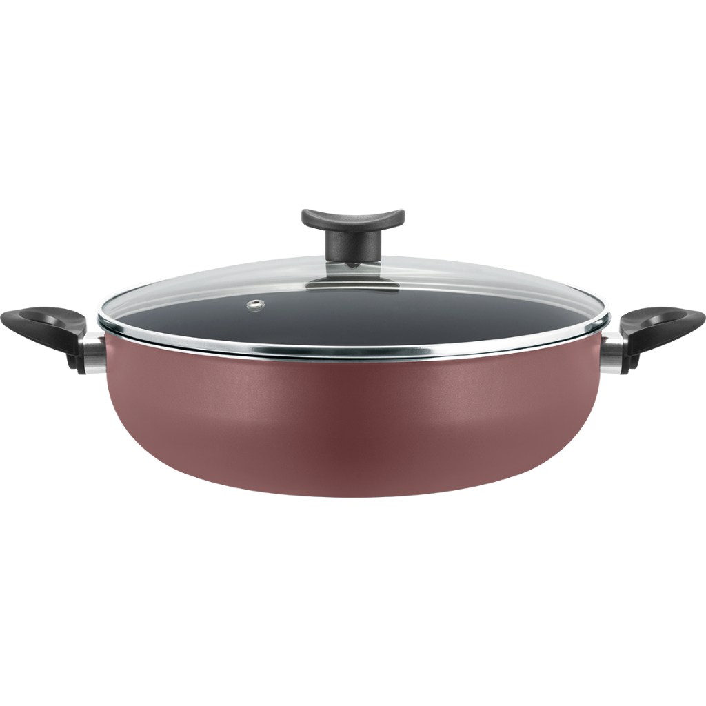 Frigideira Grande Paella Caçarola Wok Antiaderente 28cm