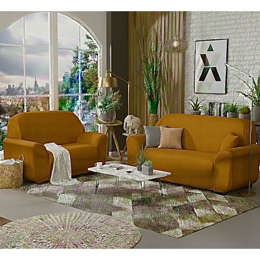 Kit capa para sofá 2 e 3 lugares lisa ligadinha alta qualidade