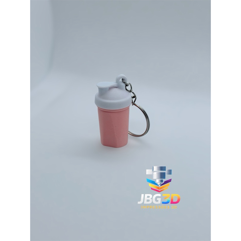 Chaveiro Mini Copo Shake 3D com Tampa