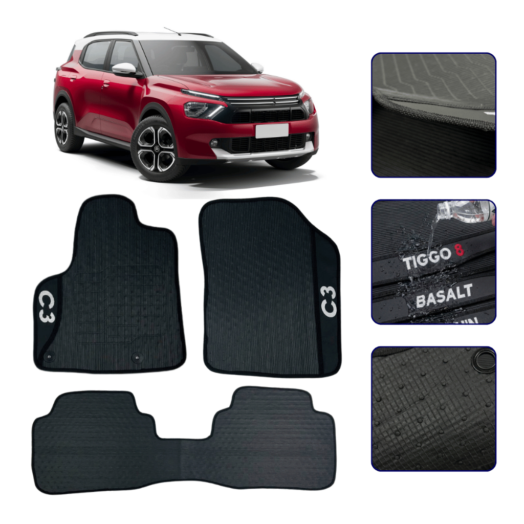 Jogo De Tapete Borracha Para C3 AirCross 2010 2011 2013 2015 Premium