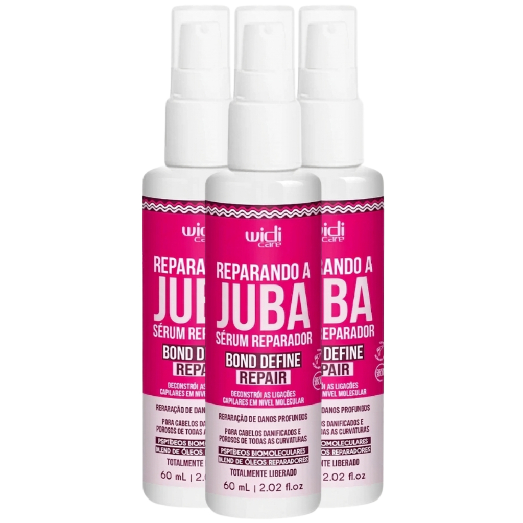 Kit 3 Sérum Reparador Juba Bond Define Repair 60ml - Widi Care