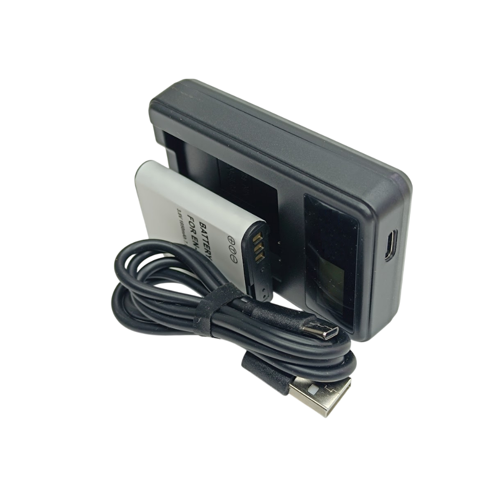 Carregador Usb + Bateria En-el23 Para Nikon Coolpix P900 P600 P610 S810c B700