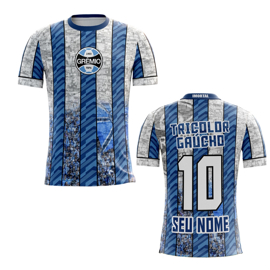 Camisa / Camiseta da Torcida Tricolor Gaucho o Imortal - Futebol - Torcedor - Grêmio Recreativo