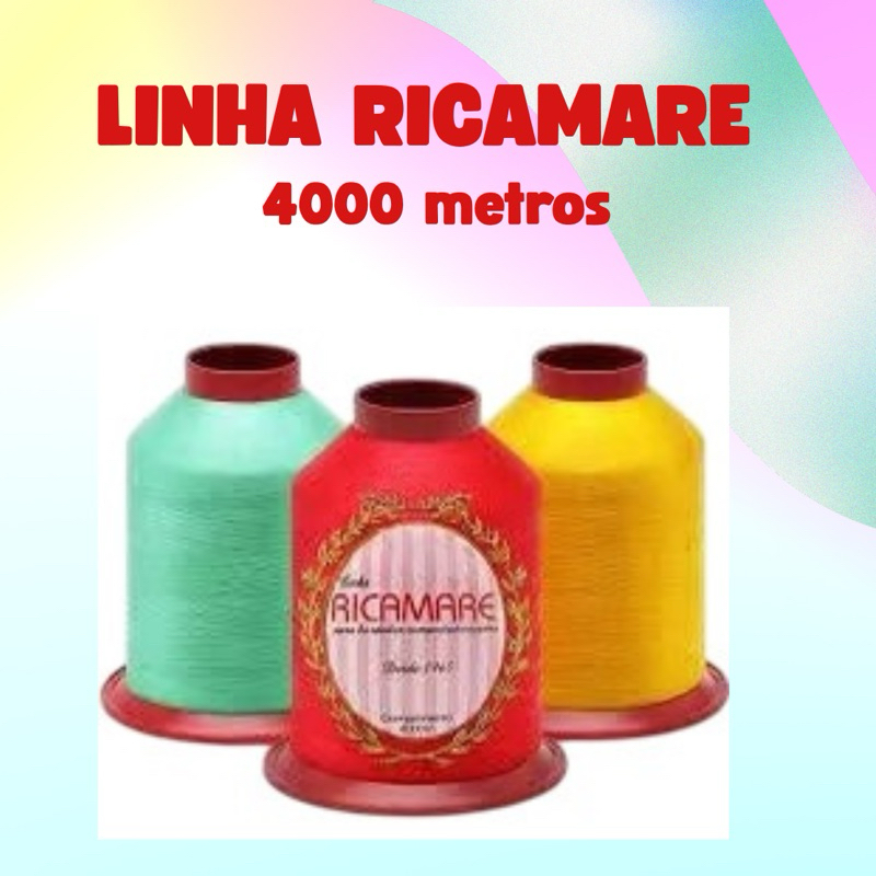 Ricamare - Linha para bordar - 4000m