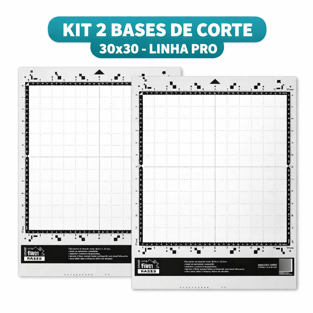Kit 2 Base de Corte Linha Pro - 30x30cm Plotter Scanncut SDX