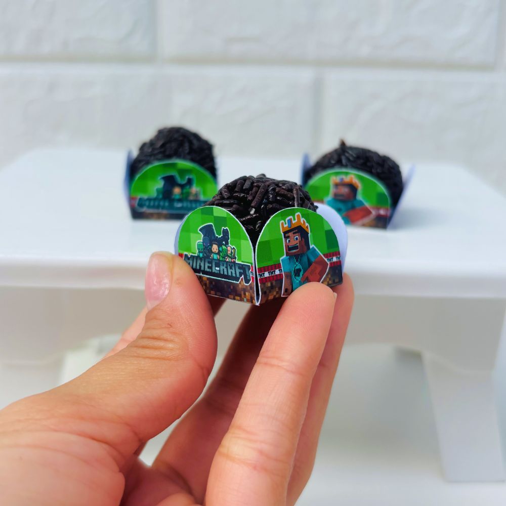 Forminha de Doces Minecraft Personalizada / Lembrancinha de Festa /Aniversário