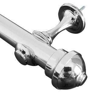 Varão de Cortina 28mm Metal Kit Completo Diversas Medidas Cores em Oferta na Shopee