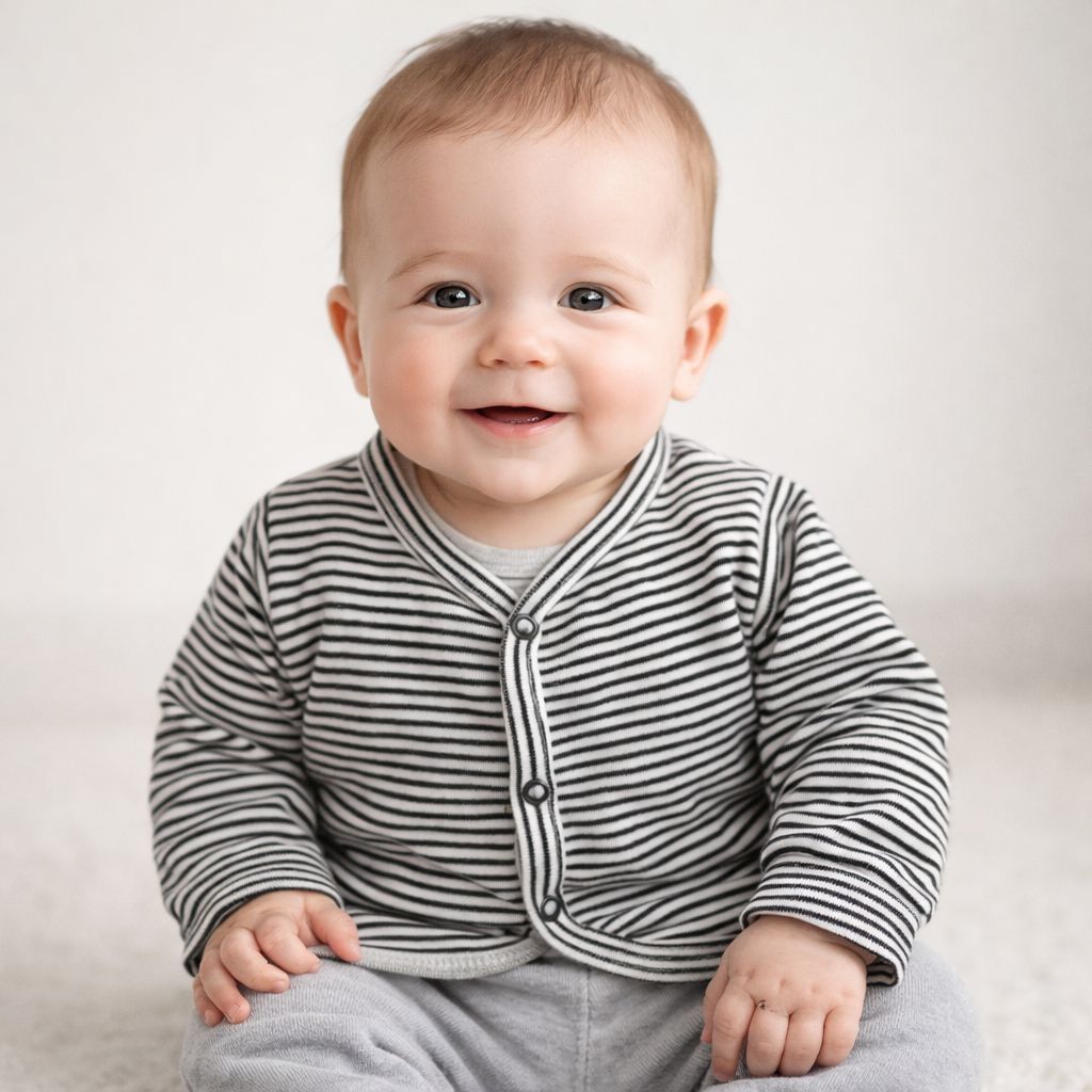 Casaco Suedine 100% Algodão Bebê Premium Botão