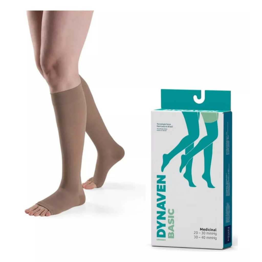 Meia Elástica Sigvaris 3/4 Alta Compressão 30-40mmhg Dynaven Basic