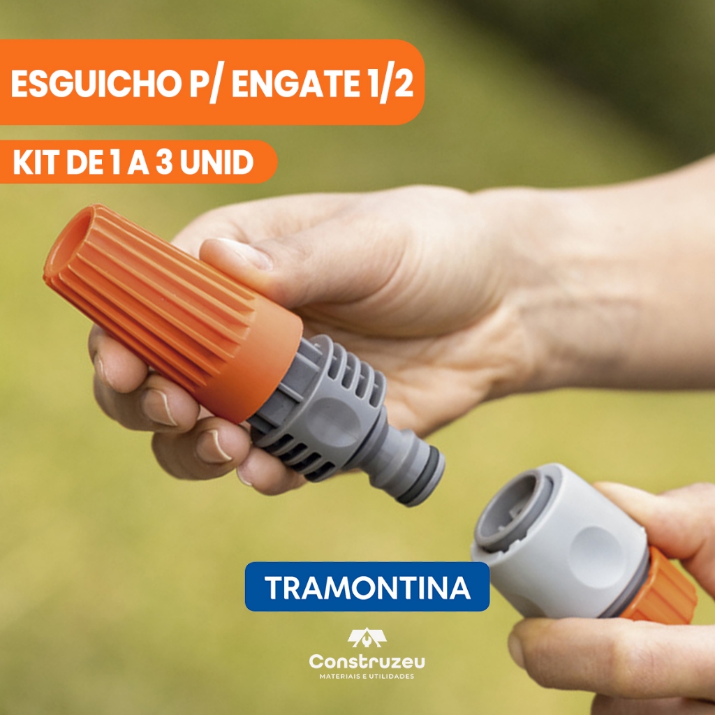 Esguicho Spray Jato Regulavel para Engate Rápido de Mangueira 1/2 Tramontina