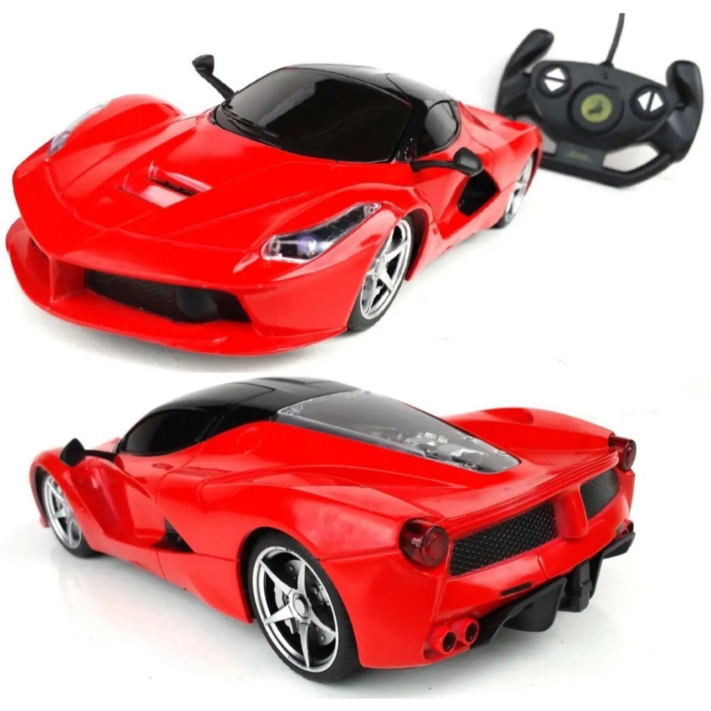 Carro De Controle Remoto Sem Fio Esportivo Ferrari 1:20 Com Luz DM Toys