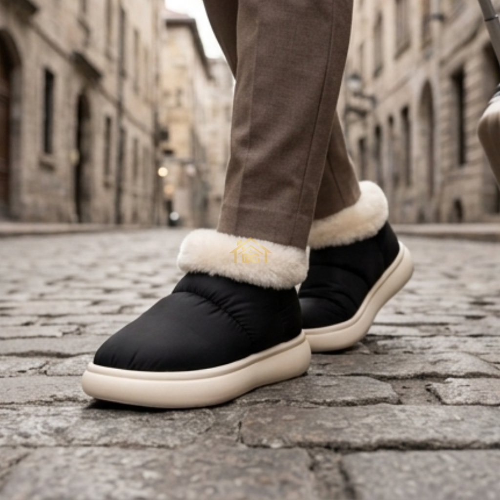 Pantufa Botinha Masculina E Feminina Antiderrapante Forrada