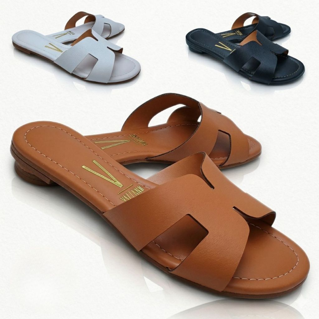 Sandália Rasteira Feminina Vizzano H Rasteirinha Leve Macia Confortável