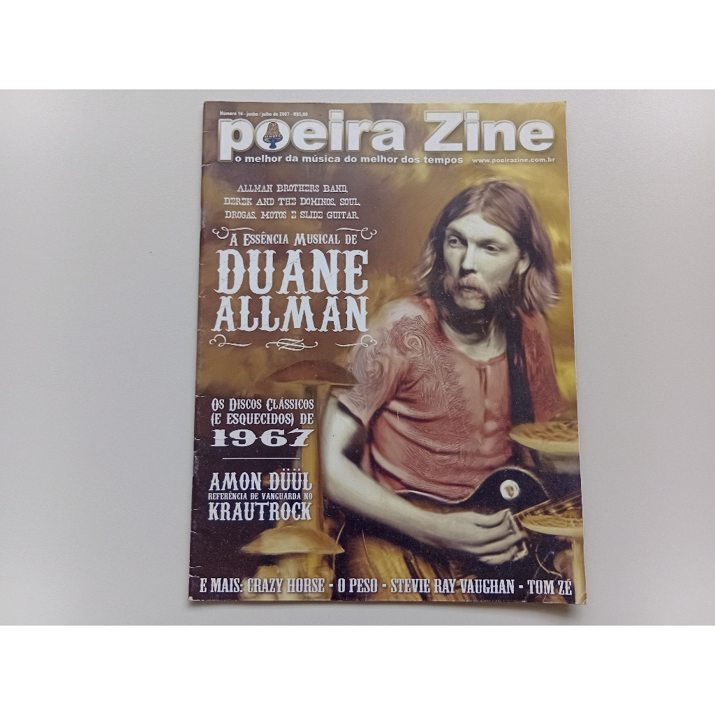 revista poeira zine n. 16 junho / julho de 2007 duane allman otimo estado paginas e capa