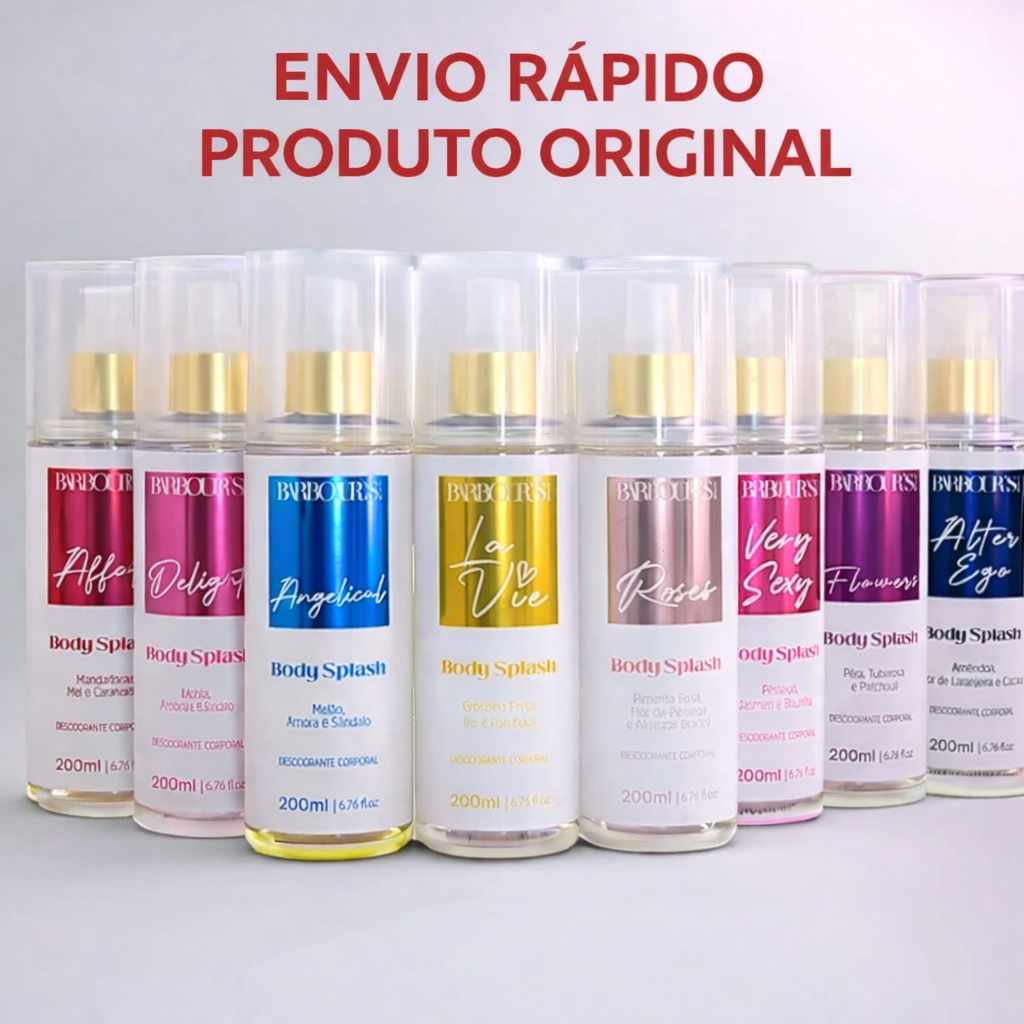 Barbours Body Splash Original Beauty Fragrancia Feminino Very Sexy Delight Roses Affair Alter Flower