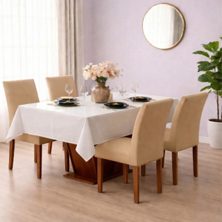 Kit 4 Capas De Cadeira Jantar em Malha Com Elástico/ Decoração Imperdível em Oferta na Shopee