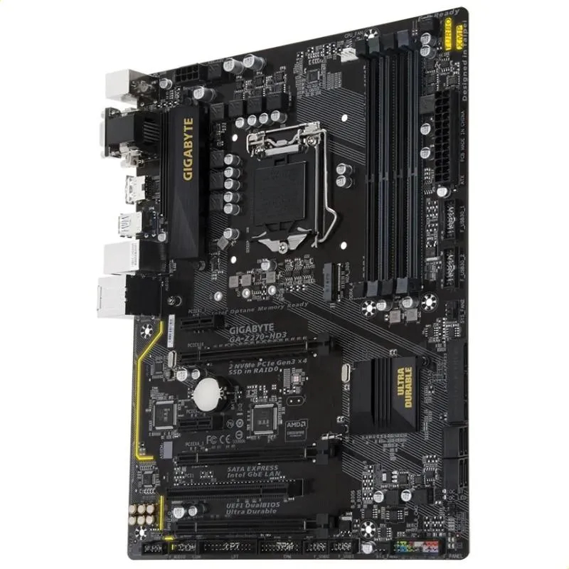 Placa Mae Gamer Gigabyte Ga Z270 hd3 Lga 1151 64gb 6 e 7Geraçao Ssd M.2