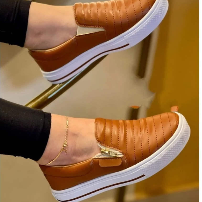 Slip On Feminino Fácil de Calçar Leve Confortável Macio Envio Imediato em Oferta na Shopee