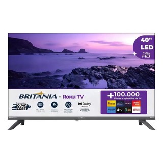 Smart TV 40" Britânia: 48% OFF! 🎉