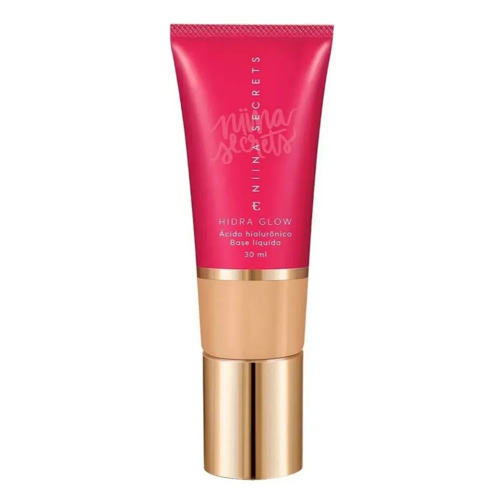Base Líquida Niina Secrets Hidra Glow Cor 25 30ml - Eudora - Mais vendido - Qualidade e durabilidade