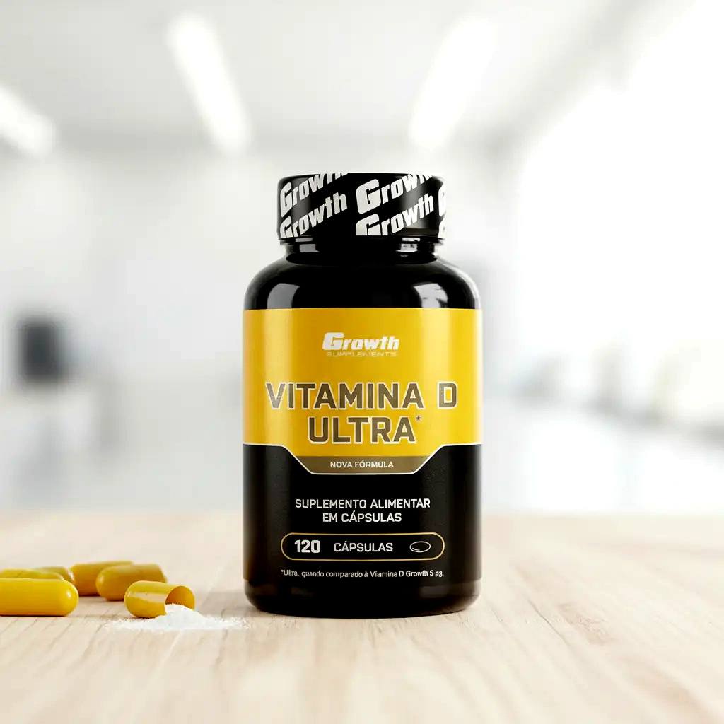 Vitamina D Ultra 2000UI - 120 Cápsulas - Produto Original Uso Diário absorção de Cálcio Vitamina D3