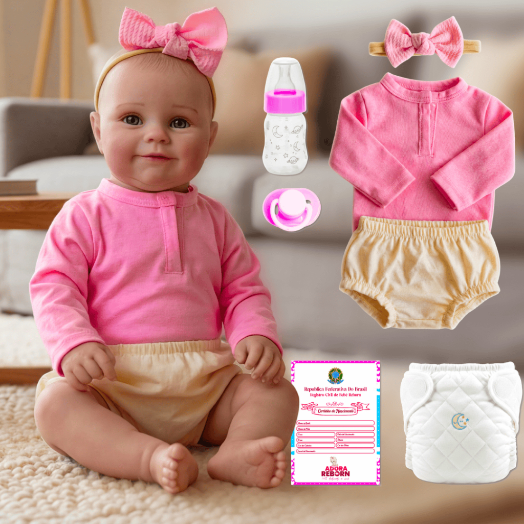 Bebê Boneca Reborn Realista Fofinha Corpinho Siliconado Pode Dar Banho em Oferta na Shopee