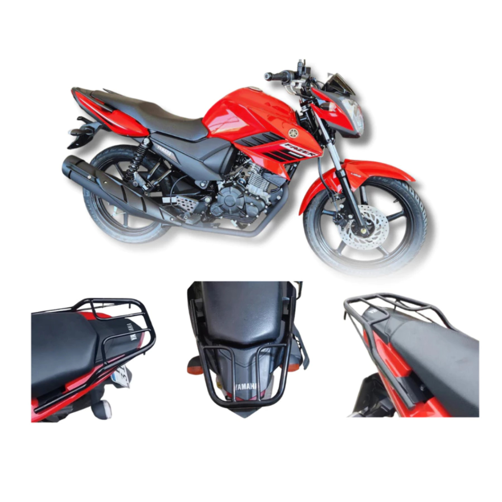 SUPORTE PARA BAU BAGAGEIRO GRELHA CHURRASQUEIRA YAMAHA FACTOR FAZER 150 2017 A 2025