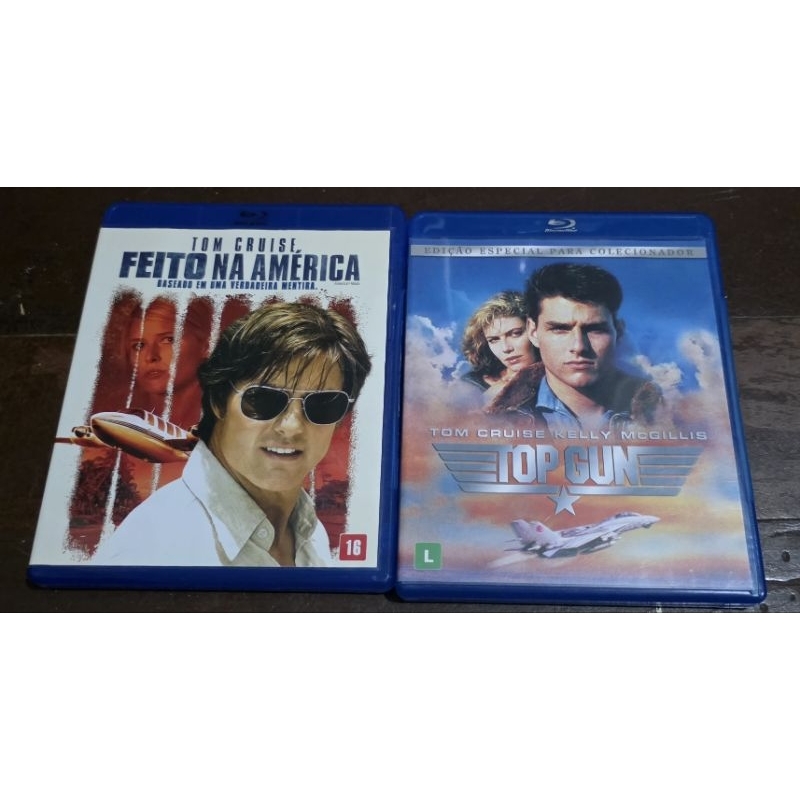 Tom Cruise - Top Gun + Feito na América - Blu ray 2 discos