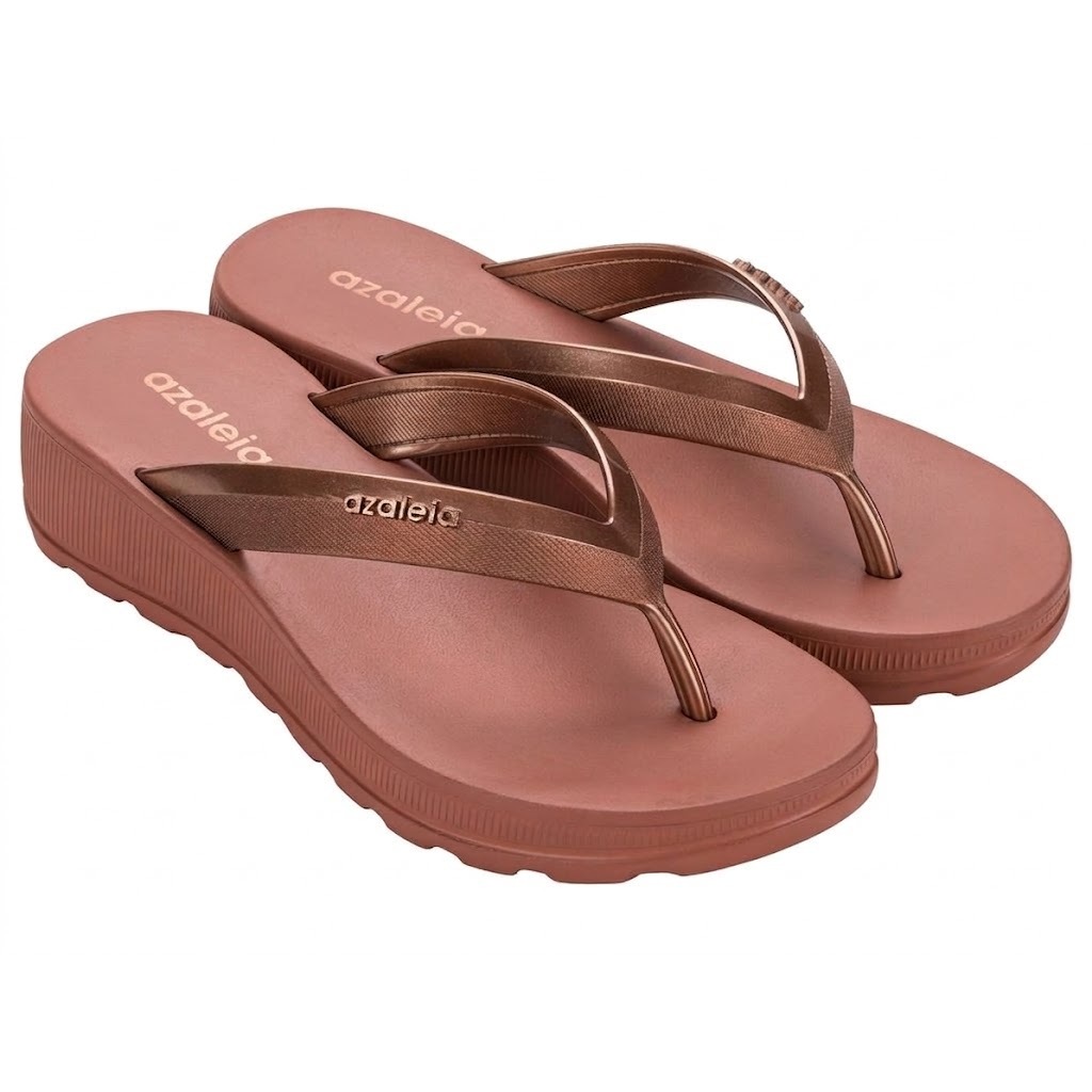 Chinelo Tamanco Feminino Azaleia Fabi Light Plataforma Anabela Super Confortável Original Casual