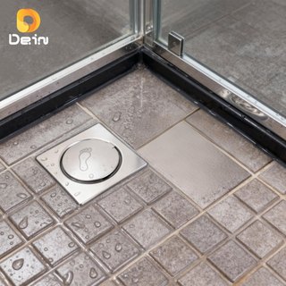 Ralo Click Inteligente 10x10 e 15 x 15 Cm Quadrado Redondo Inox Cromado Lavabo Veda Cheiro