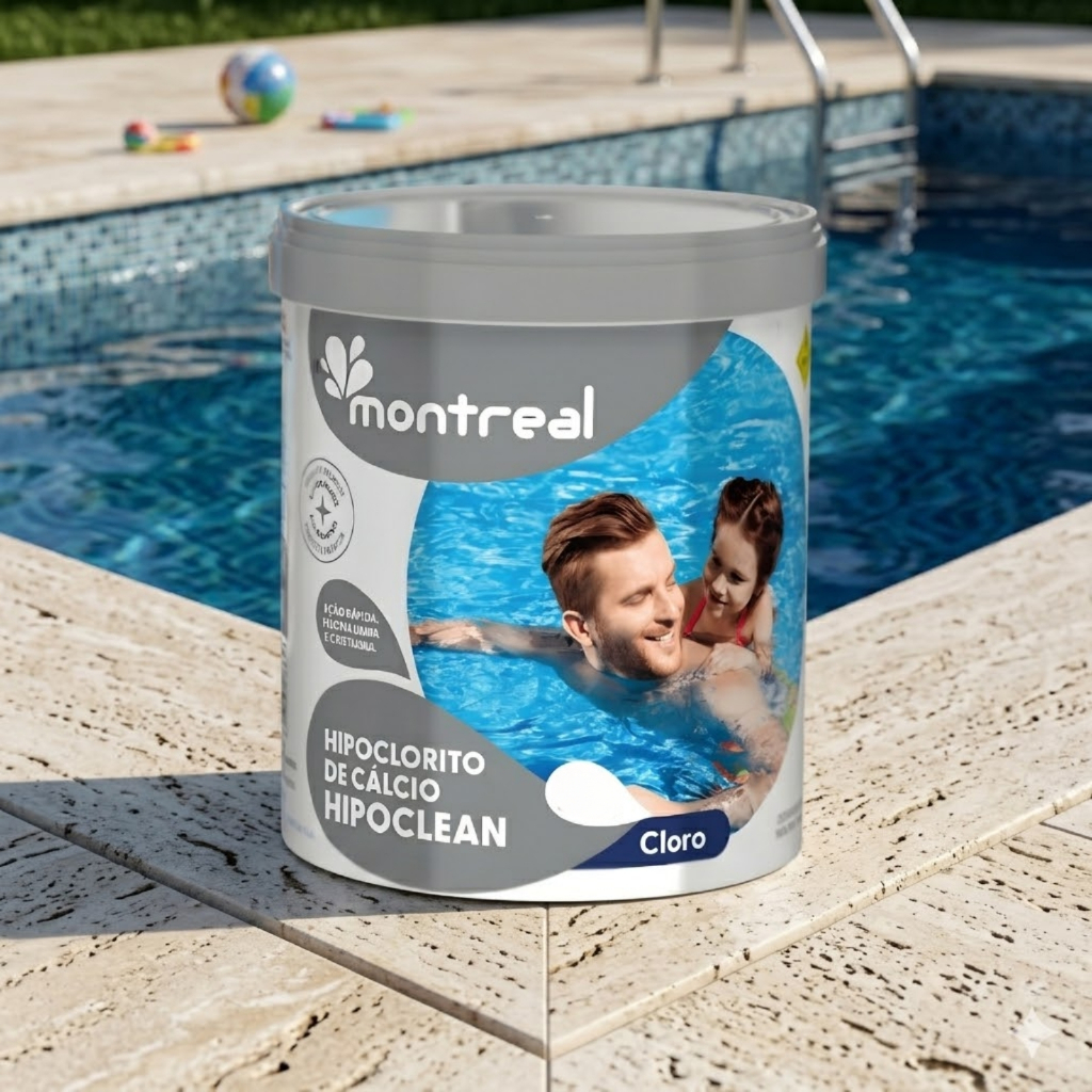 Hipoclean Hipoclorito de Cálcio 1kg Montreal | Cloro Forte para Água e Desinfecção