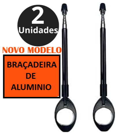 KIT 2 Antenas Aparador Corta Linha de Pipa - Moto Retrátil 7 Estágios Especificações: - Inox - ( G ) PRETA