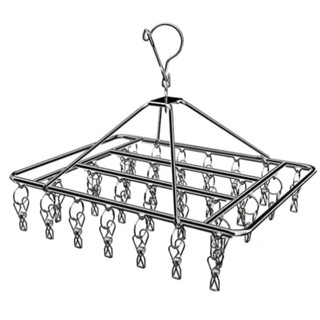Varal 26 Prendedores Roupa Bebe Meia Calcinha Cueca Dobrável Inox