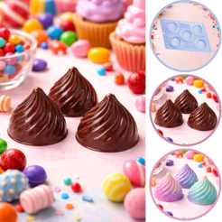 1~5 Forma Suspiro Silicone Porto Especial 3 Partes P77 (CHOCO)