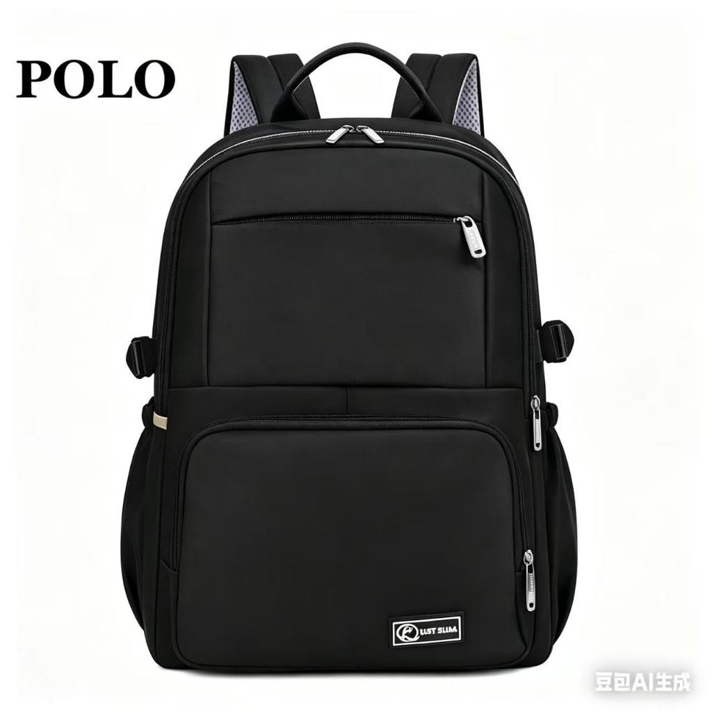 Mochila de náilon repelente de água de grande capacidade simples e leve bolsa de computador