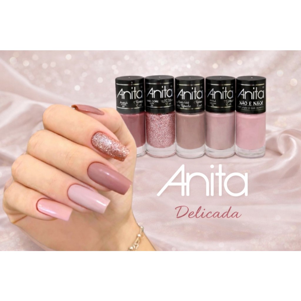 kit 5 Esmaltes Anita Delicada