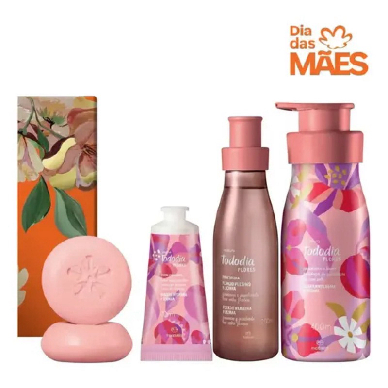 Kit Natura Todo Dia Flores   ( flor de pessego e jasmim ) especial Dia das Mães