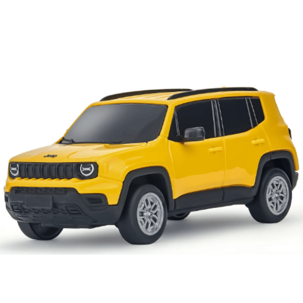 Carrinho Brinquedo Miniatura de Carro Jeep Renegade Escala 1/30 Com Chaveiro