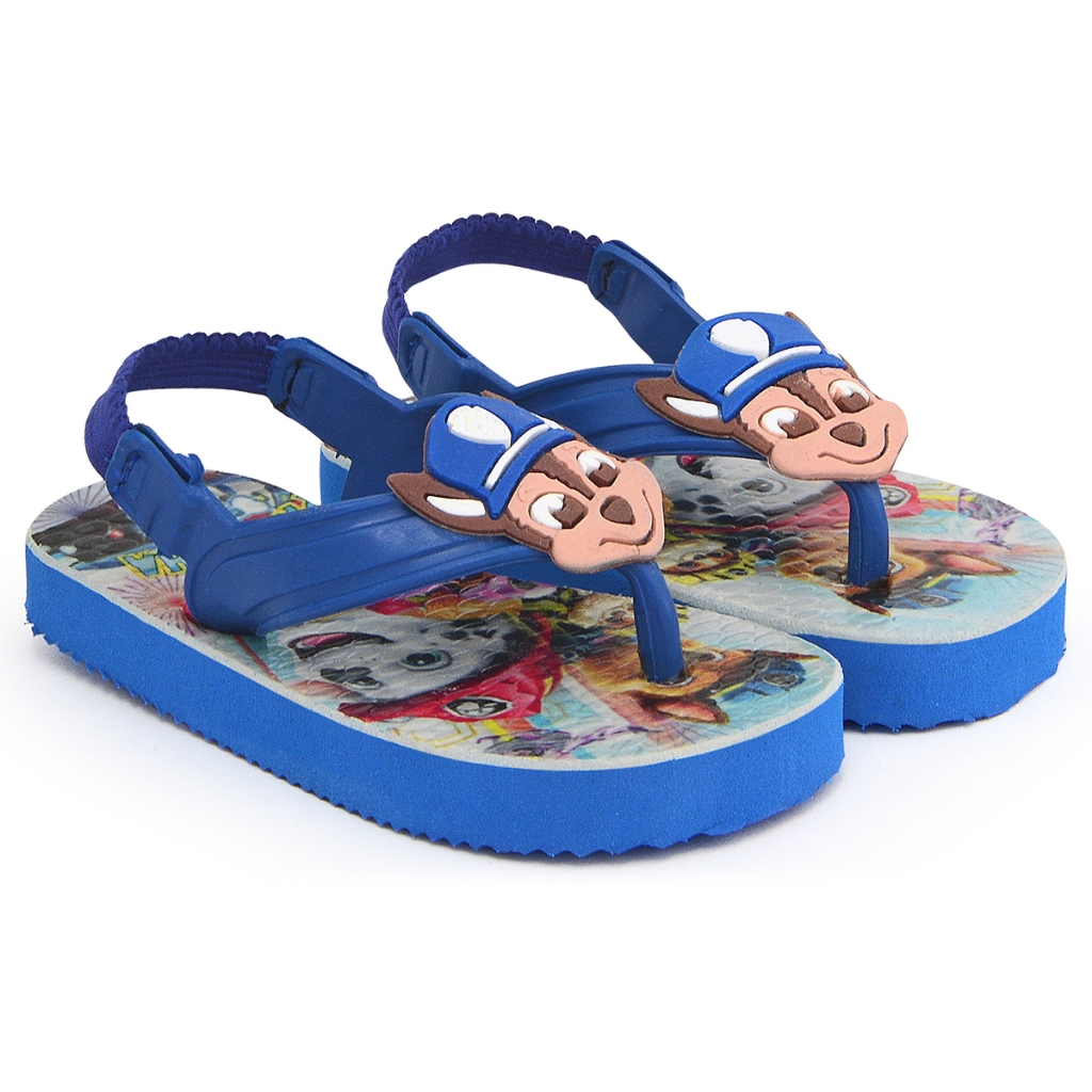 Chinelo Infantil Baby Elástico Masculino Menino Mickey Patrulha Canina Homem Aranha Confortável