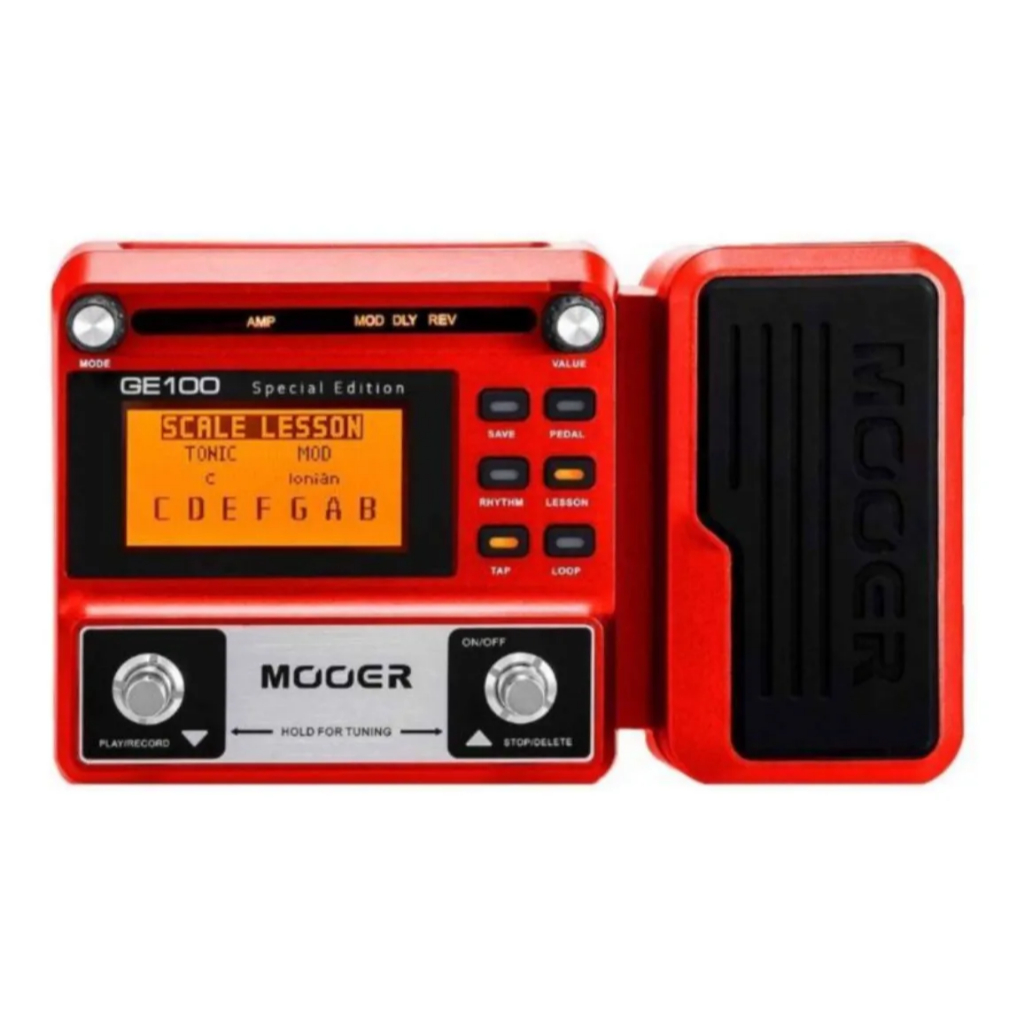 Imagem Pedaleira Multiefeitos Mooer Ge100se Display Lcd 80 Presets