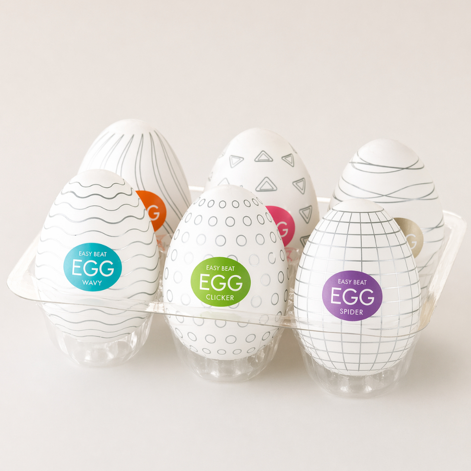Kit 6 Unidades Masturbador Egg Masculino - Magical Kiss Sex Shop