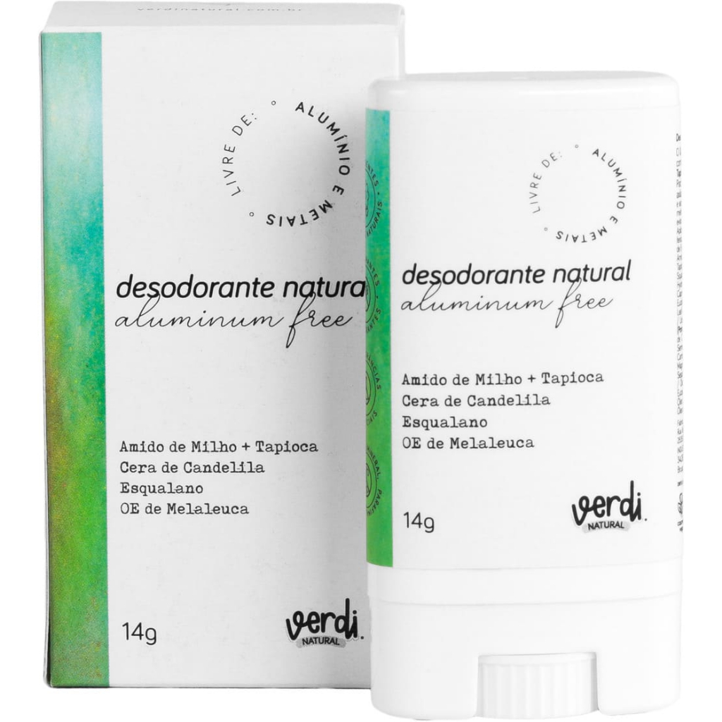 Desodorante Infantil Vegano Stick Sem Alumínio Verdi Natural