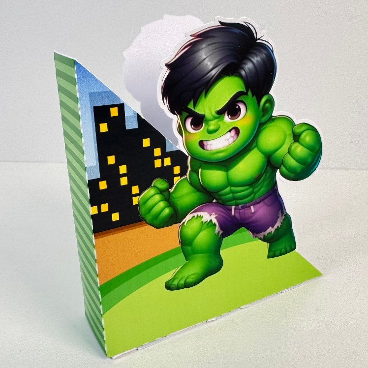 Centros de mesa porta guardanapo HULK BABY SEM NOME pegue e monte