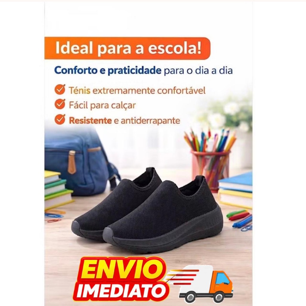 Tênis Meia Infantil Menina e Menino Super Leve - Envio Imedito 24 ao 33