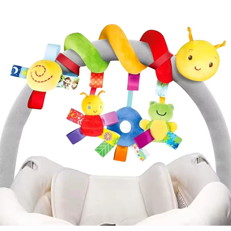 Baby Touch Puzzle Toy Mobile Centopeia Espiral Ideal Handcart Confortável Berço e Polvo Puxando Brinquedo