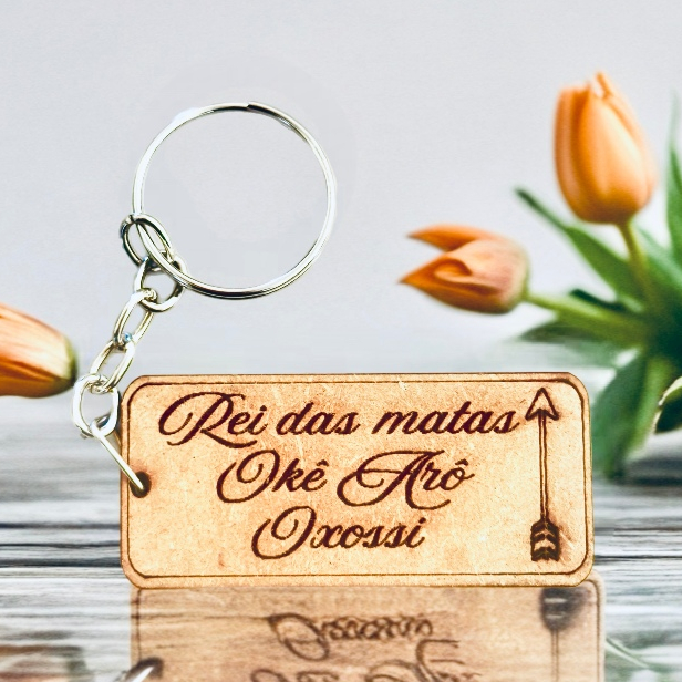 Kit Chaveiro REI DAS MATAS OKÊ ARÔ , para axé, orixás, umbanda, candomblé, lembrancinhas