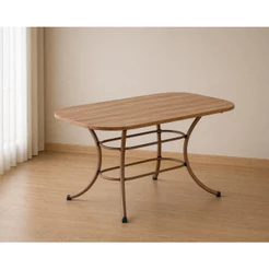 Mesa de Jantar 6 Lugares 1,60m 1547 Carraro Freijó com Rose