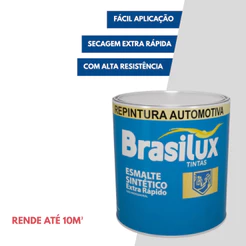 Tinta Esmalte Sintético Automotivo Secagem Rápida 900ml Brasilux Escolha Sua Cor